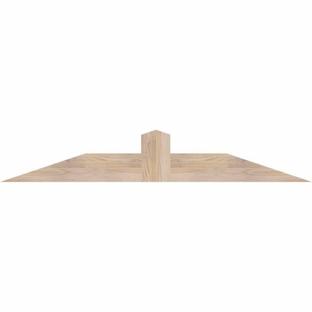 Ekena Millwork Portland Smooth Timber Gable Bracket, Douglas Fir, 60"W x 10"H x 5 1/2"D x 5 1/2"F, 4/12 Pitch GBW060X10X0606POR00SDF